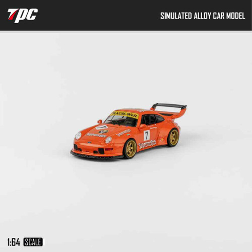 1/64 TPC Porsche 911 964 RWB (Jagermeister #7) Diecast Car Model