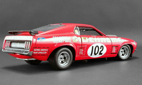 1/18 ACME Sidchrome 1969 Trans Am Mustang (Red) Diecast Car Model