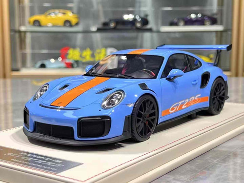 1/18 Vehicle Art Porsche 911 GT2 RS Weissach Package (Gulf Blue