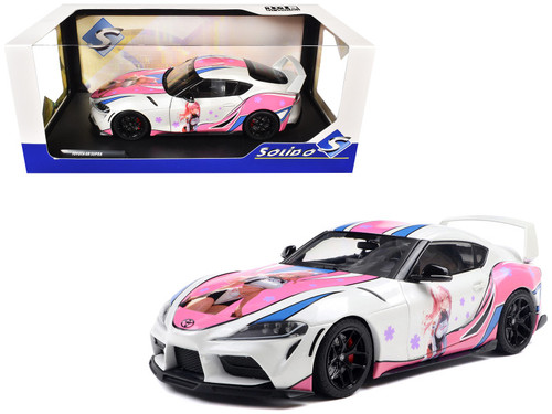 1/18 Solido 2024 Toyota GR Supra Solido Works Itasha (White) Diecast Car Model