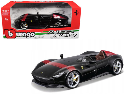 にのんリンク Ferrari Monza SP1 Black Metallic with Red Stripes 