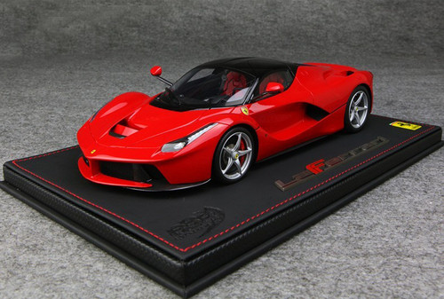 BBR HANDMADE RESIN 1/18 FERRARI LAFERRARI RED W/ SILVER RIMS