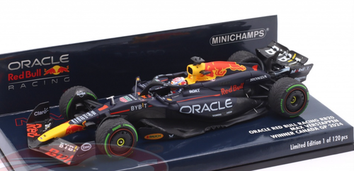 1/43 Minichamps 2024 Formula 1 Oracle Red Bull Racing RB20 Max Verstappen #1 Winner Canada GP Car Model