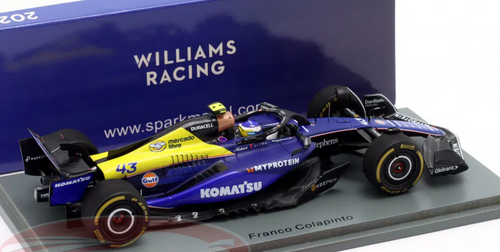 1/43 Spark 2024 Formula 1 Williams FW46 Williams F1 Team #43 Mexican GP Franco Colapinto Car Model