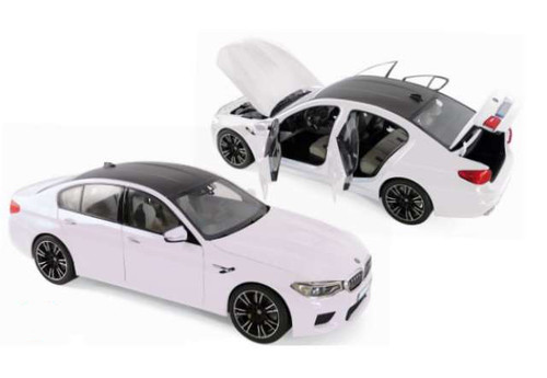 1/18 Norev BMW M5 F90 (2018-Present) (White) Diecast Car Model