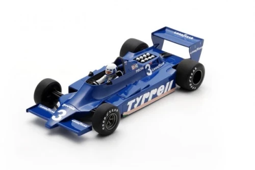 1/18 Spark 1979 Formula 1 Tyrrell 009 No.3 4th Brazil GP 1979 Didier Pironi Car Model