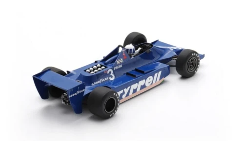 1/18 Spark 1979 Formula 1 Tyrrell 009 No.3 4th Brazil GP 1979 Didier Pironi Car Model