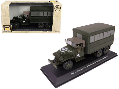 GMC CCKW 353 6x6 2-1/2 Ton Truck with Communications Shelter Olive