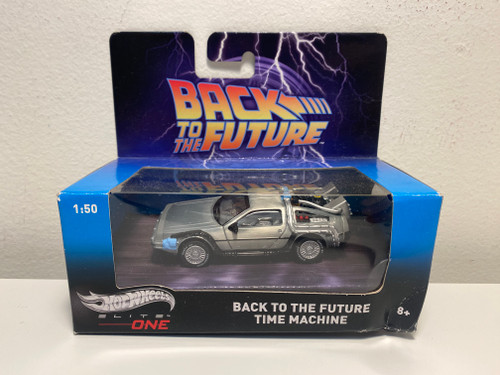 1/50 Hot Wheels Elite Back To The Future Time Machine DMC DeLorean