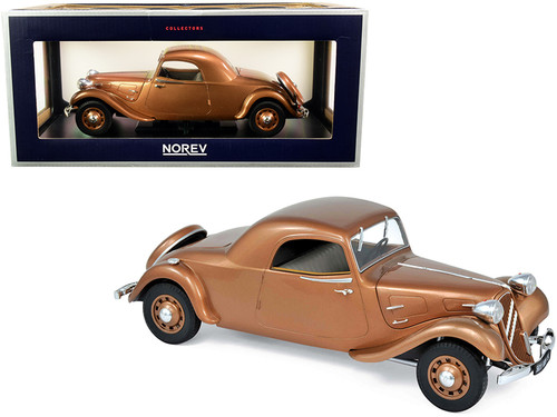 1/18 Norev 1938 Citroën "Traction Avant" 11B Coupé (Brown) Diecast Car Model