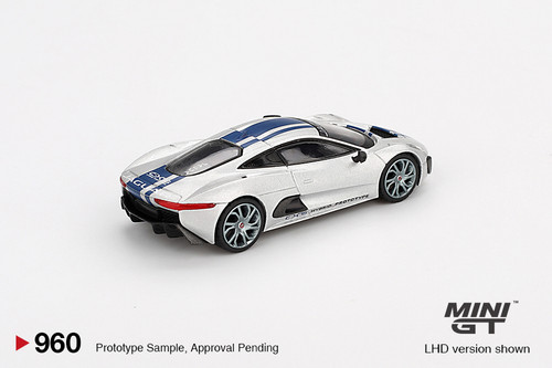 1/64 Mini GT Jaguar C-X75 CX75 Test Car Diecast Car Model