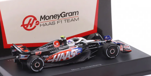 1/64 Spark 2024 Formula 1 Haas F1 Team VF24 Haas F1 Team #27 8th US GP 2024 Nico Hulkenberg Car Model