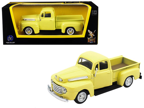 1948 Ford F-1 Pickup Truck Yellow 1/43 Diecast Model Car by Road Signature