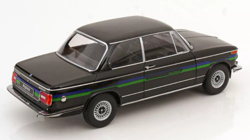 1/18 KK-Scale 1974 BMW 2002 tii Series 2 (Black) Diecast Car Model