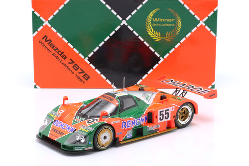 1/18 Spark Mazda 787B 787 B No.55 Winner 24H Le Mans 1991 V