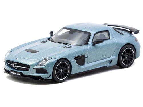 1/64 Tarmac Works Mercedes-Benz SLS AMG Coupé Black Series (Matte Blue) Diecast Car Model