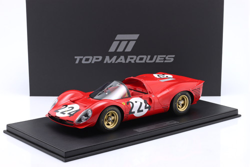 1/12 TopMarques 1967 Ferrari 330 P3/4 Spider Street Version (Red