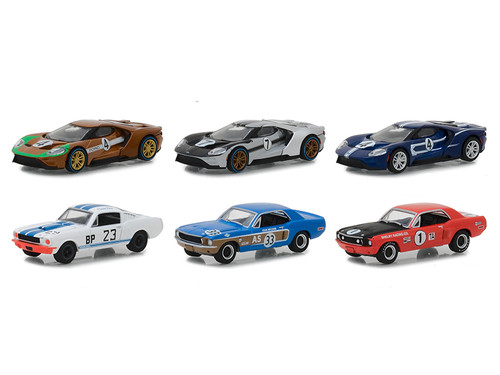 Ford Racing Heritage Series 2, Set of 6 Cars 1/64 Diecast Models by Greenlight