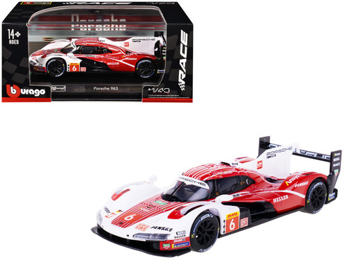 1/24 BBurago 2023 Penske Porsche 963 #6 24h LeMans Porsche Penske