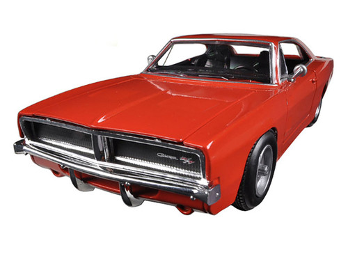 1969 Dodge Charger R/T Harley Davidson Orange 1/25 Diecast Model