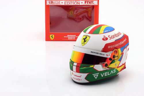 1/2 Bell 2022 Formula 1 Charles Leclerc Scuderia Ferrari # 4th Brazilian GP Helmet Model