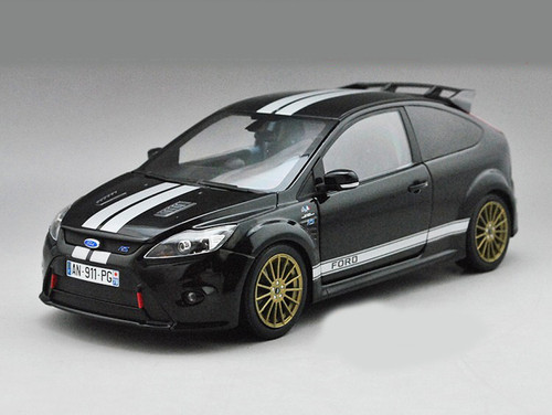 1/18 Minichamps Ford Focus RS 500 LE MANS Classic Edition (Black w/ White Stripe) Diecast Car Model