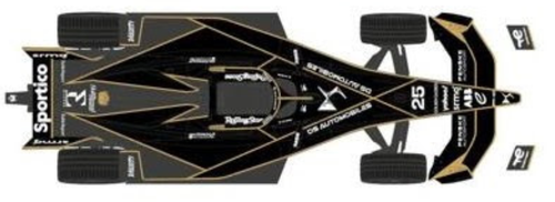 1/43 Spark 2025 Formula E DS Penske #25 Jean Eric Vergne Car Model