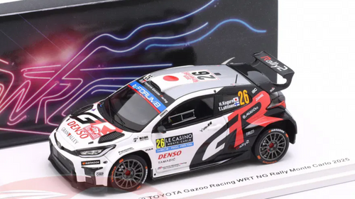 1/43 Spark TOYOTA GR Yaris Rally 2 No.26 TOYOTA Gazoo Racing WRT NG Rally Monte Carlo 2025 H. Kogure - T. Luhtinen Car Model
