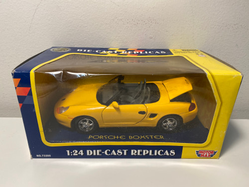 Porsche Boxster Convertible Yellow 1/24 Diecast Model Car by