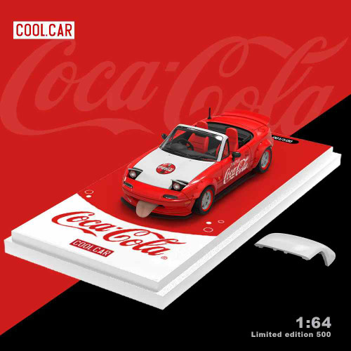 1/64 Cool Car Mazda MX-5 MX5 Coca-Cola (Metallic Red) Diecast Car