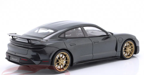 1/18 Minichamps 2024 Porsche Taycan Turbo GT (Grey) Car Model