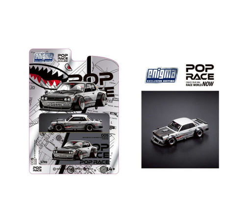 専用 Mサイズ 1/64 Poprace Nissan Skyline GT-R V8 Drift Hakosuka Coca-Cola Car