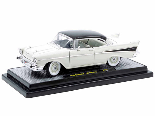 1957 Chevrolet Bel Air Hardtop Blue (Rusted) with Brown Top