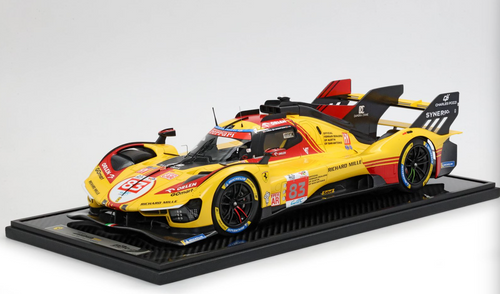 1/12 BBR 2024 Ferrari 499P Le Mans #83 Kubica Ye Shwartzman Car Model