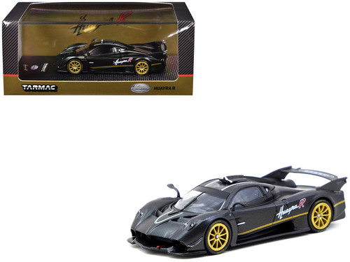 1/64 Tarmac Works Pagani Huayra R (Matte Black & Silver) Diecast