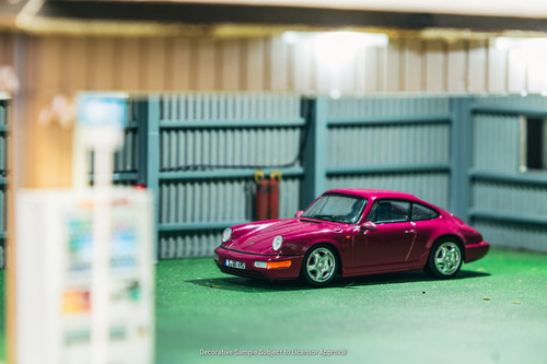 1/64 Tarmac Works Porsche 911 964 RS (Ruby Star Red) Diecast