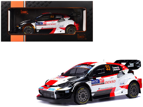 1/18 Ixo 2024 Toyota GR Yaris Rally1 #33 E.Evans, S.Martin Rally