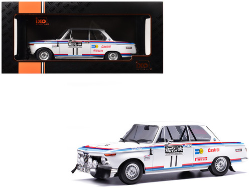 1/18 Ixo 1973 BMW 2002 #255 W. Stiller. A. Wagener Rallye Monte