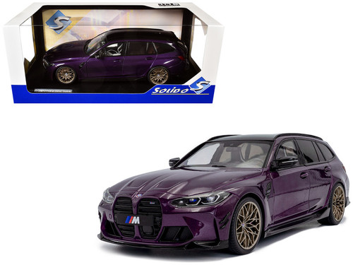 1/18 Solido 2024 BMW M3 G81 Touring with M Performance Parts (Twilight Purple Pearl Metallic) Diecast Car Model
