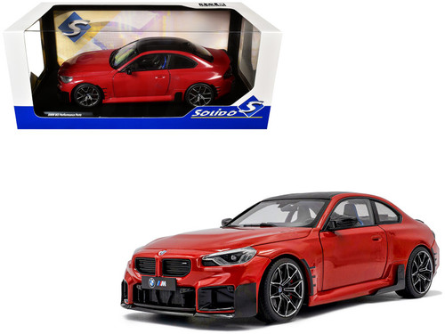 1/18 Solido 2024 BMW M2 G87 with M Performance Parts (Toronto Metallic Red) Diecast Car Model