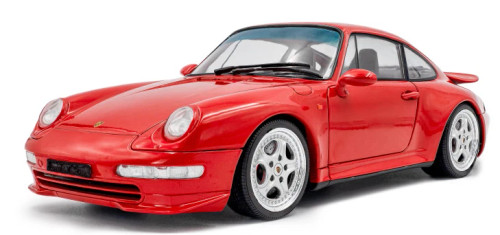 1/18 Solido 1997 Porsche 911 993 Carrera RS Indischrot (Red) Diecast Car Model