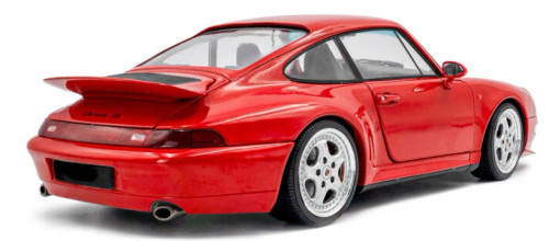 1/18 Solido 1997 Porsche 911 993 Carrera RS Indischrot (Red) Diecast Car Model