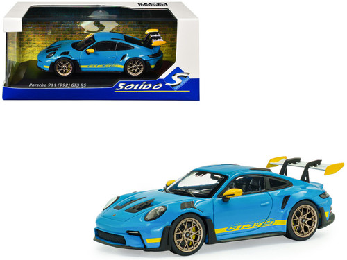 1/43 Solido 2023 Porsche 911 992 GT3 RS Tribute 24H Daytona 2003 (Riviera Blue) Diecast Car Model