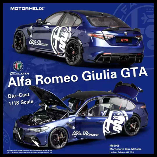 1/18 Motorhelix Alfa Romeo Giulia GTAm (Bianco Trofed White