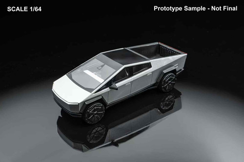1/64 DM Model Tesla Cybertruck (Metal Silver) Diecast Car Model