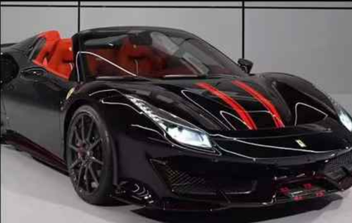 1/18 Dino Model Ferrari 488 Pista Spider (Nero Daytona Black) Car Model