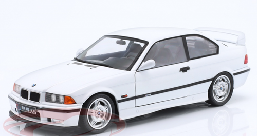 1/18 Solido 1995 BMW M3 Lightweight Coupe E36 Plain Body Version (White) Diecast Car Model