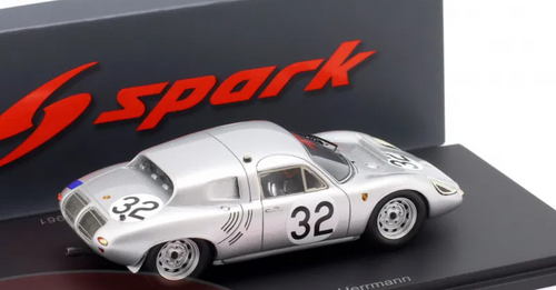 1/43 Spark Porsche 718 RS61 Coupé No.32 7th Le Mans 24H 1961 E. Barth - H. Herrmann Car Model