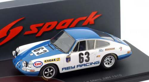 1/43 Spark Porsche 911S No.63 Le Mans 24H 1970   J. Rey - B. Cheneviere Car Model