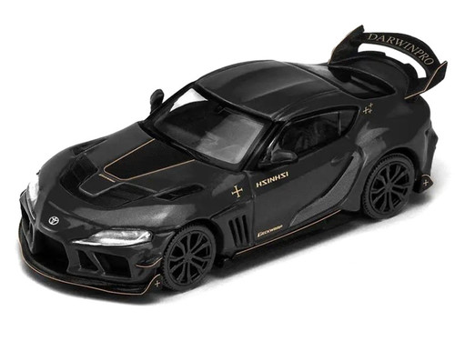 1/64 Poprace Darwin Pro 66G NWB Toyota Supra A90 (Midnight Black) Diecast Car Model